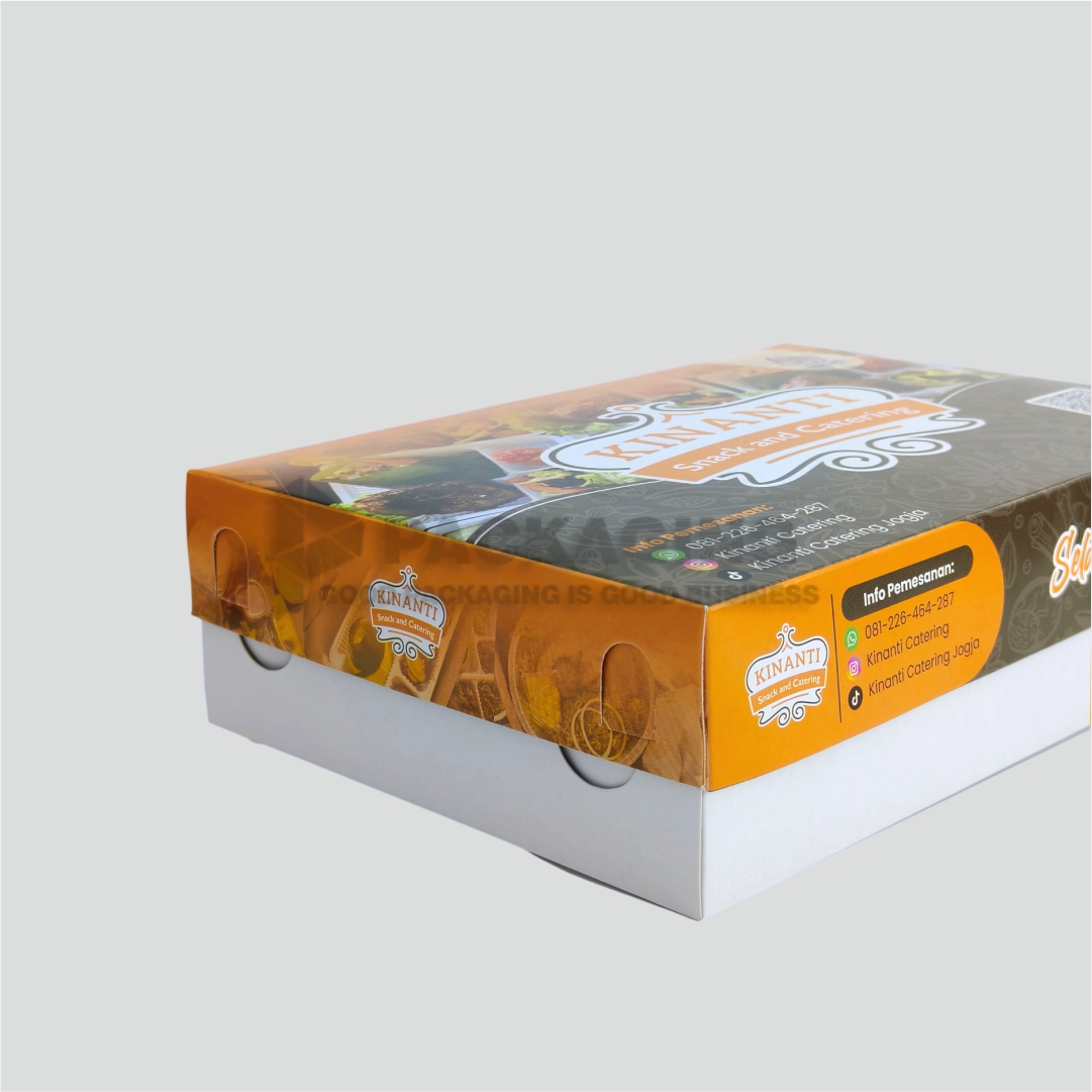 dus catering 25x18x7 tutup pisah duplex kinanti snack